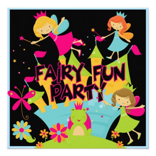 Fairy Fun Customized Birthday Invitations