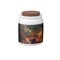 "Fairy Gathering" -Candy/Herb Jar By Susan Rodio candy jars