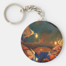Fairy Gathering - Fairy Art Keychain