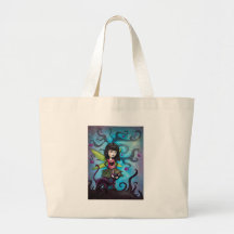 Fairy Girl Who Loves Cats Tote Bag