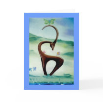 Fairy Greeting Card (Blank) by Ametisti Fairy Greeting Card (Blank)