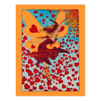 Fairy Hearts CHANGE COLOR ~ Postcard / Invitations