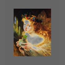 Fairy Holding a Four Leaf Clover t-shirts