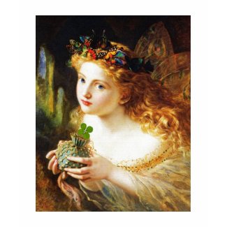 Fairy Holding a Four Leaf Clover shirt