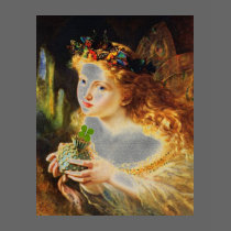 Fairy Holding a Four Leaf Clover t-shirts