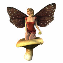 Fairy in mushroom photo sculptures