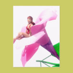 Fairy in Pink Flower postcards