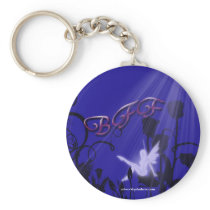 Fairy in the moon light key chain