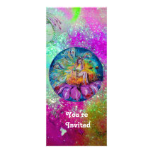 FAIRY IN THE NIGHT,pink purple blue green sparkle Announcement