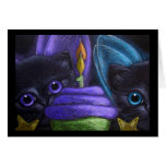 FAIRY KITTENS CATS - HAPPY BIRTHDAY GREETING CARD