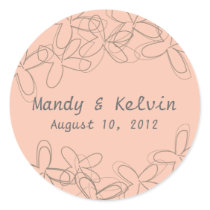 Fairy Lady Wedding Stickers, Bridal Shower Labels stickers