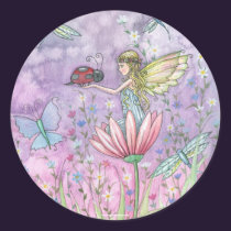 Fairy Ladybug Stickers by Molly Harrison stickers