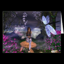 Fairy LavenderGlitter cards