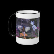 Fairy LavenderGlitter mugs by WhiteOak50 Fairy LavenderGlitter mugs