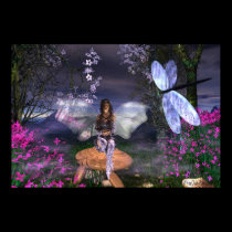 Fairy LavenderGlitter posters