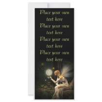 Fairy Light Ball Bookmark Customize Rack Cards