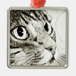 Fairy Light Tabby Cat Fantasy Art Ornament ornaments