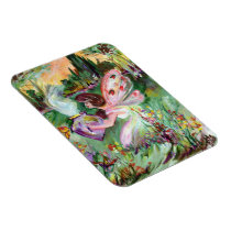 magnets, fairies, fary, fantasy, magic, painting, original painting, ginette, gifts for girls, pink, [[missing key: type_fuji_fleximagne]] with custom graphic design