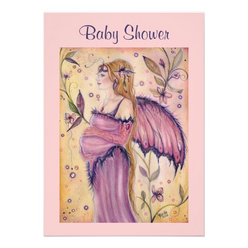 Fairy mom Baby shower invitations By Renee