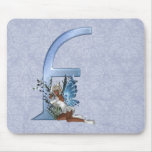 Fairy Monogram F Mouse Pads