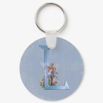 Fairy Monogram L keychains by initials Fairy Monogram L keychains