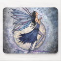 Fairy Mousepad, Midnight Blue by Molly Harrison by robmolily Fairy Mousepad, Midnight Blue by Molly Harrison