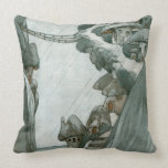 Fairy Mushroom Village Throw Pillows