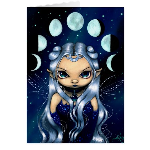 "Fairy of the Changing Moons" Greeting Card