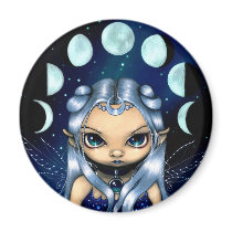 "Fairy of the Changing Moons" Magnet by strangeling "Fairy of the Changing Moons" Magnet