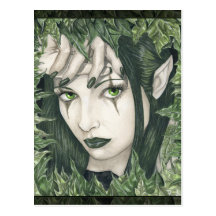 Fairy of the Dark Forest postcard