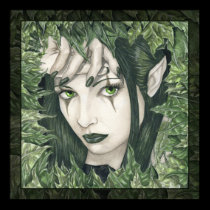 Fairy of the Dark Forest poster posters by elvenstarart Fairy of the Dark Forest poster posters