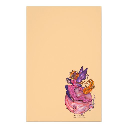 "Fairy of the Pink Marbles" Stationery