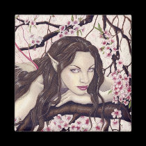 Fairy of the Spring Bloom Magnet by elvenstarart Fairy of the Spring Bloom Magnet
