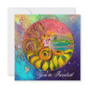 FAIRY OF THE SUNFLOWERS yellow blue pink sparkle by bulgan_lumini