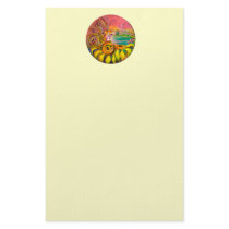 FAIRY OF THE SUNFLOWERS yellow pink white Customized Stationery
