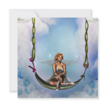 Fairy on a Swing  Invitations