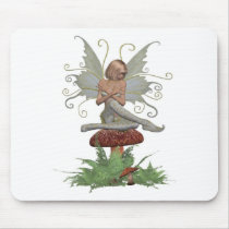 Fairy on mushroom mousepads by Ceyzpurplestang Fairy on mushroom mousepads
