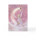 Fairy on the Moon - Fantasy Greeting Card by mrssocolov4 Fairy on the Moon - Fantasy Greeting Card