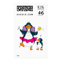 Fairy Pengins postage by Dennis_Holmes Fairy Pengins postage