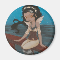 fairy pirate ship sea magnet magnets