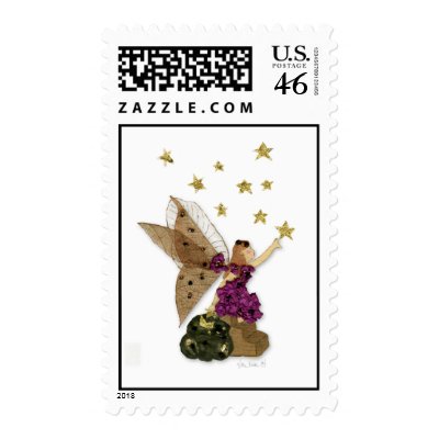 fairy postage stamp by kittiebgoods