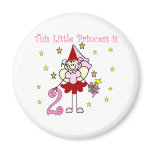 Fairy Princess 2nd Birthday magnets