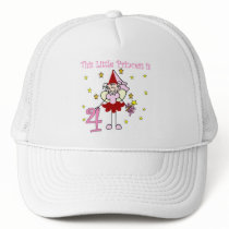 Fairy Princess 4th Birthday  Tshirts and Gifts hats