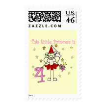 Fairy Princess 4th Birthday  Tshirts and Gifts Postage