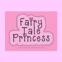 Feenhafte Prinzessin Birthday Invitation postkarten