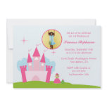 Fairy princess castle birthday party invitation