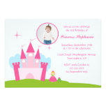 Fairy princess castle birthday party invitation invitations