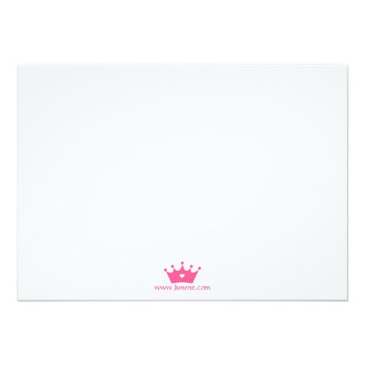 Fairy princess castle birthday party invitation