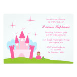 Fairy princess castle birthday party invitation invitations