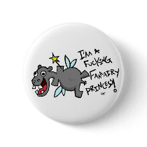 Fairy Princess Hippo Button